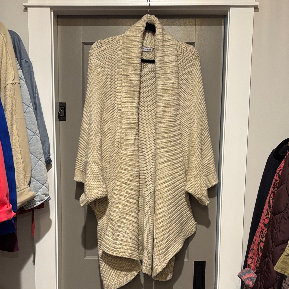 Cream Women's Poncho Sweater